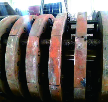 转子通体拉丝耐磨钎杆工艺