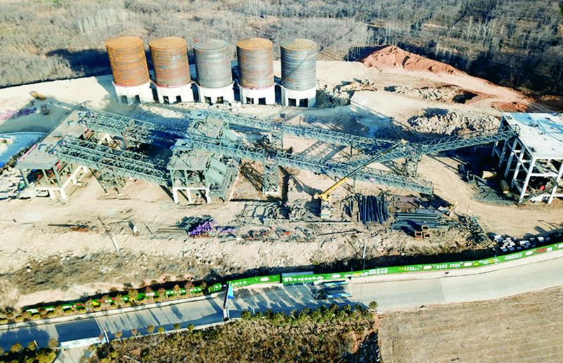 陕西施工现场时产2000吨砂石骨料生产线